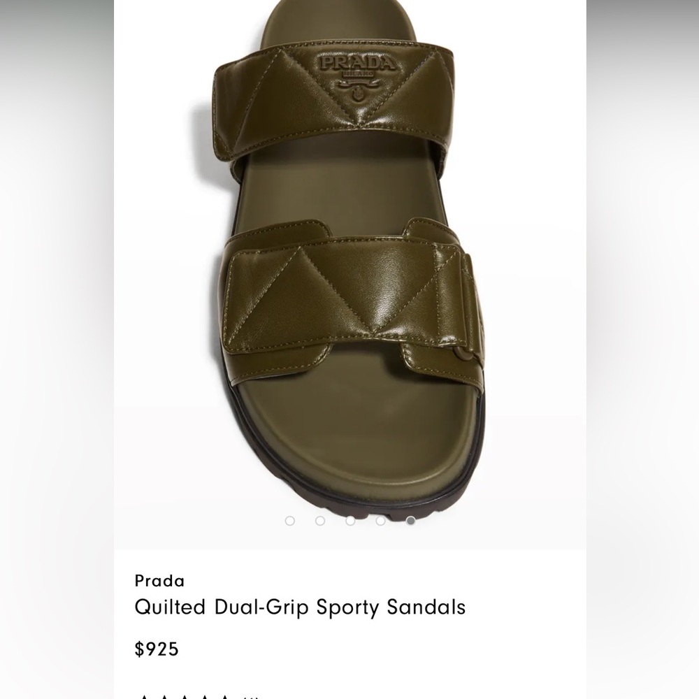 Quilted Dual-Grip Sporty Sandals size 37 (7US women) brand new with box & bags - Picture 2 of 2